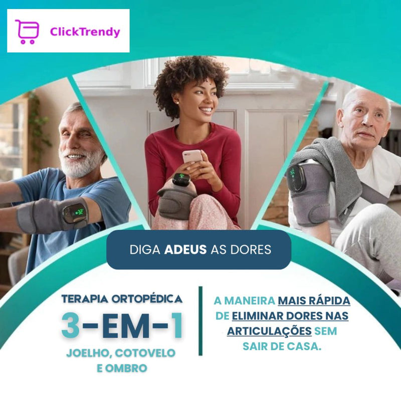 FisioThermo - Massageador Térmico 3 em 1 - ClickTrendy